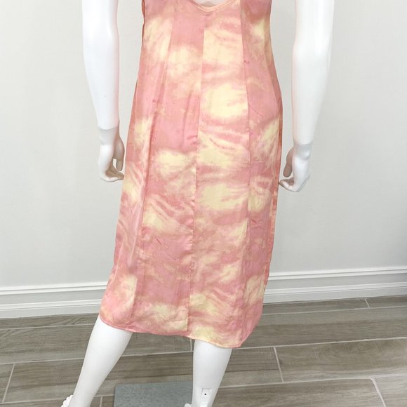 Intimately Free People Chasing Shadows Midi Slip Dress in Pink Wash Combo Size S - Picture 8 of 10